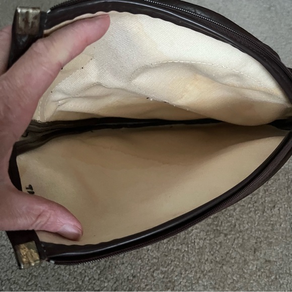 Vintage Tennis Cover Upcycle to Crossbody bag ABC Wide World of Sports 1960s - Picture 2 of 10